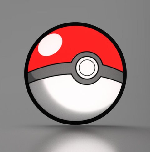 Pokeman Poke Ball - LED Lightbox Sign/Lamp