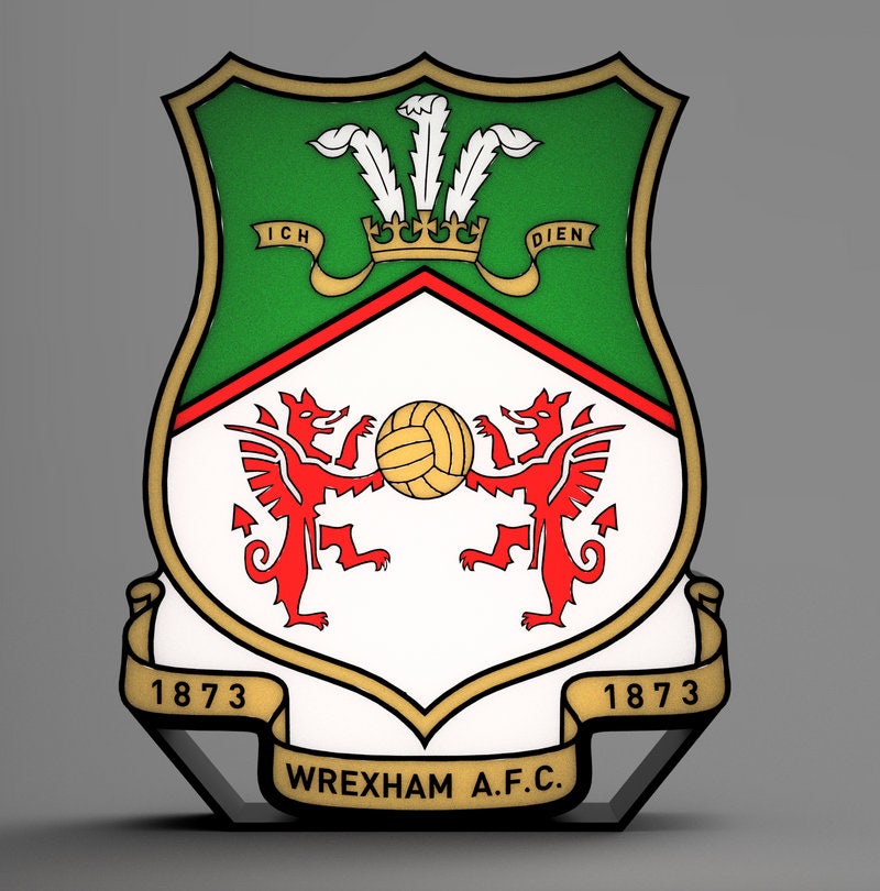 Wrexham FC - LED Lightbox Sign/Lamp