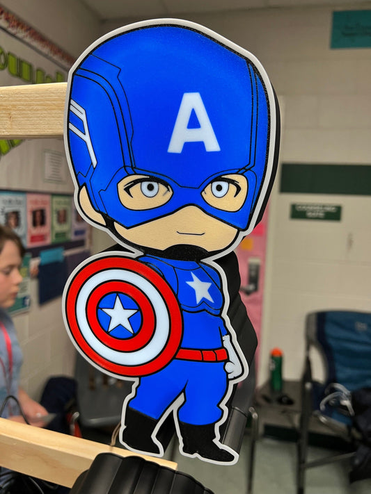 Captain America - Marvel -  LightBox Lamp / Sign