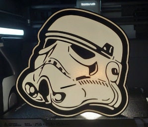 Star Wars inspired Storm Trooper LED Lightbox Lamp / Sign
