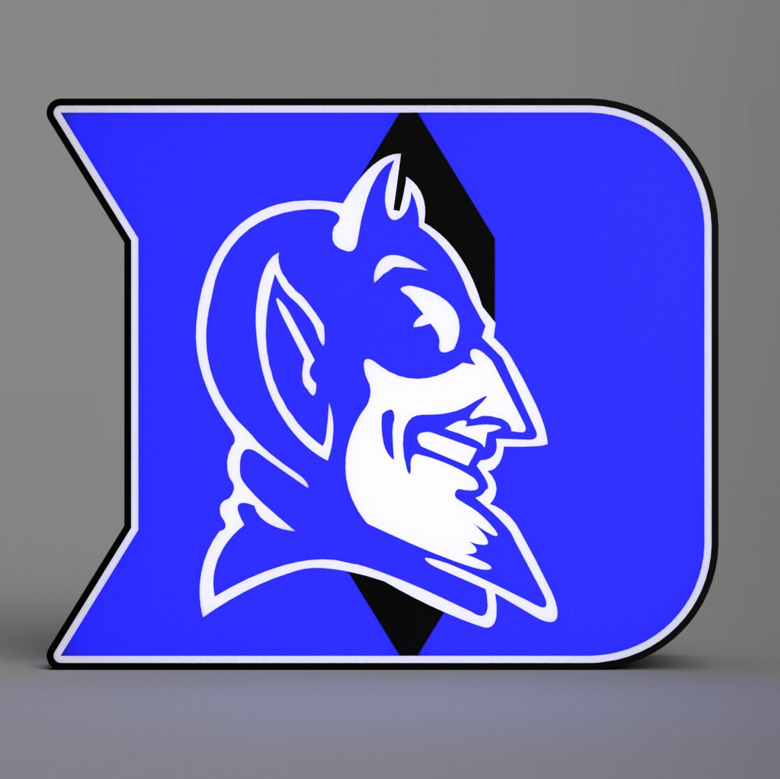 Duke Blue Devils LED Lightbox Sign/Lamp - College Baketball Inspired