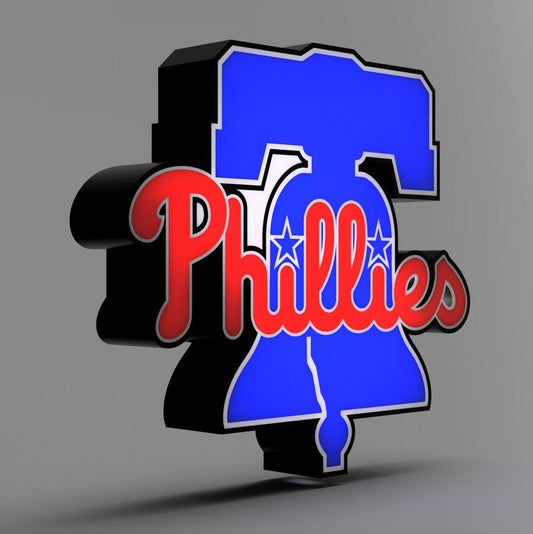 Philadelphia Phillies LightBox Sign - MLB Lamp