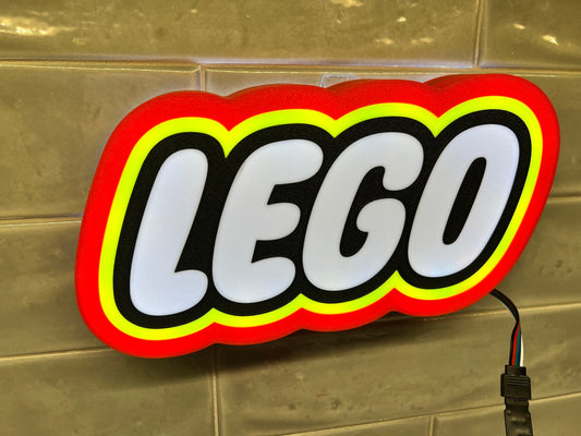 LEGO inspired - LED LightBox Lamp / Sign