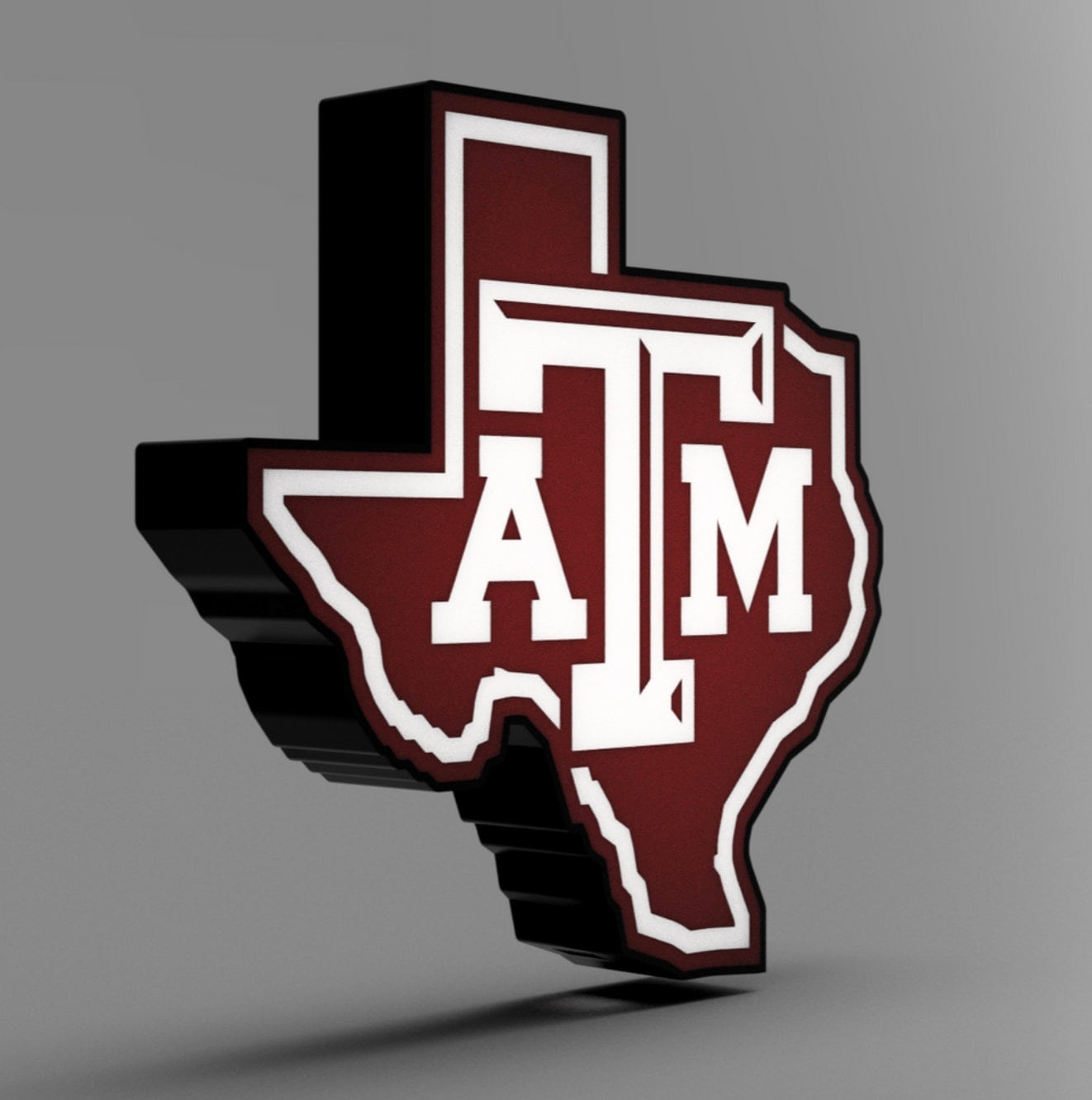 Texas A&M Aggies - LED LightBox Sign/Lamp
