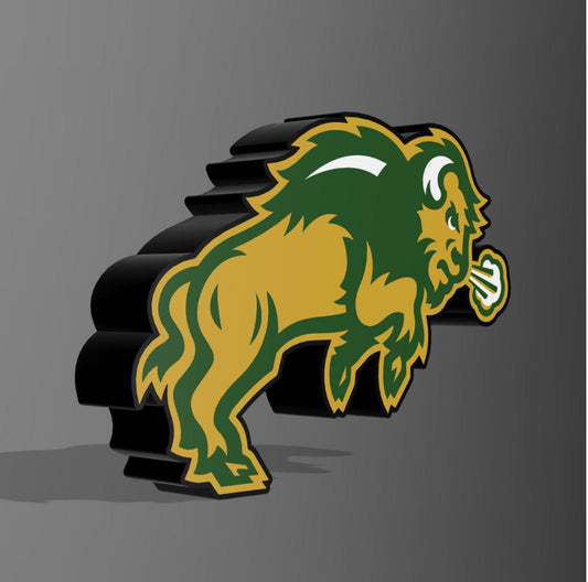 North Dakota State University  Buffaloes- LED LightBox Sign/Lamp