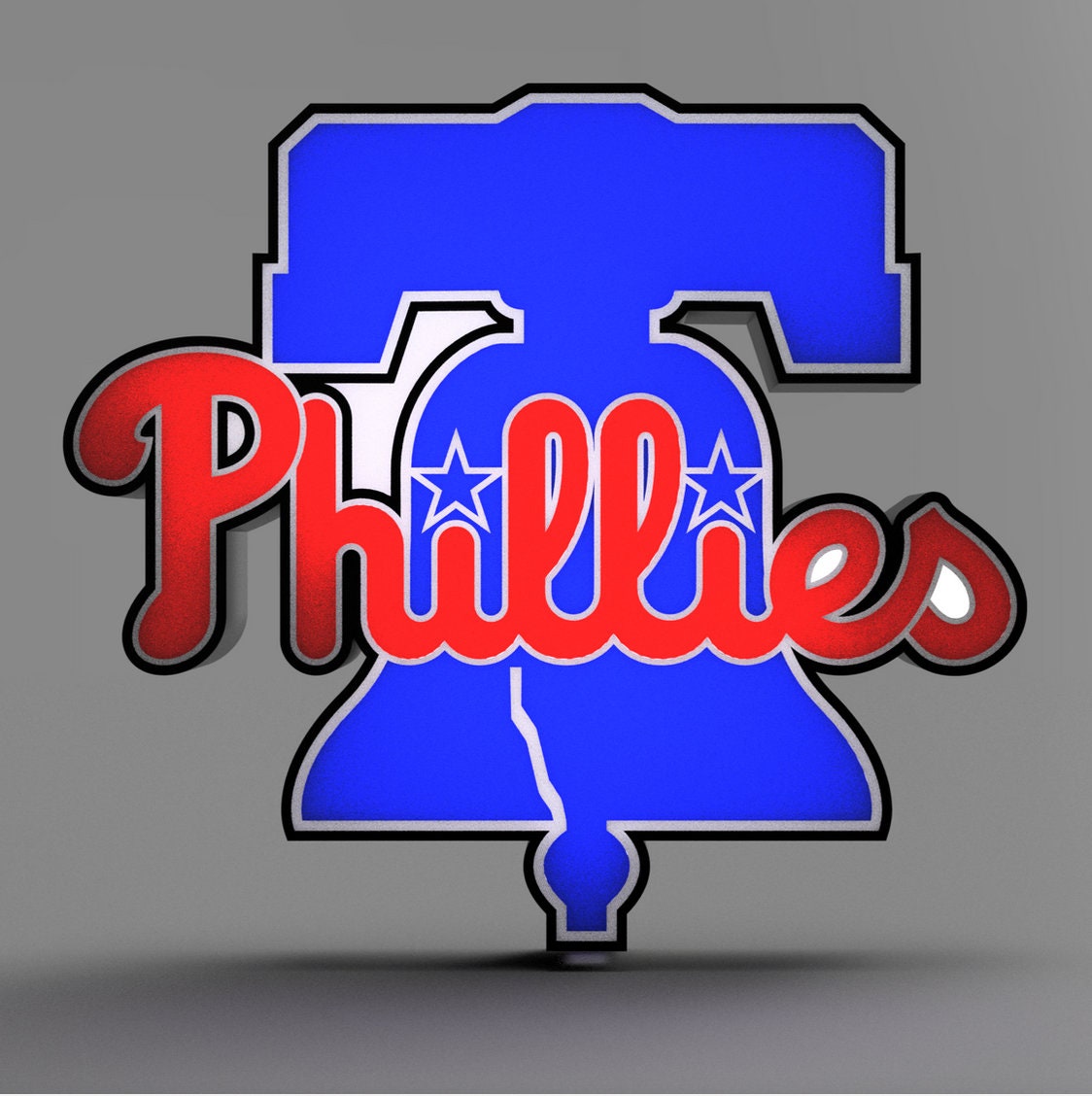 Philadelphia Phillies LightBox Sign - MLB Lamp