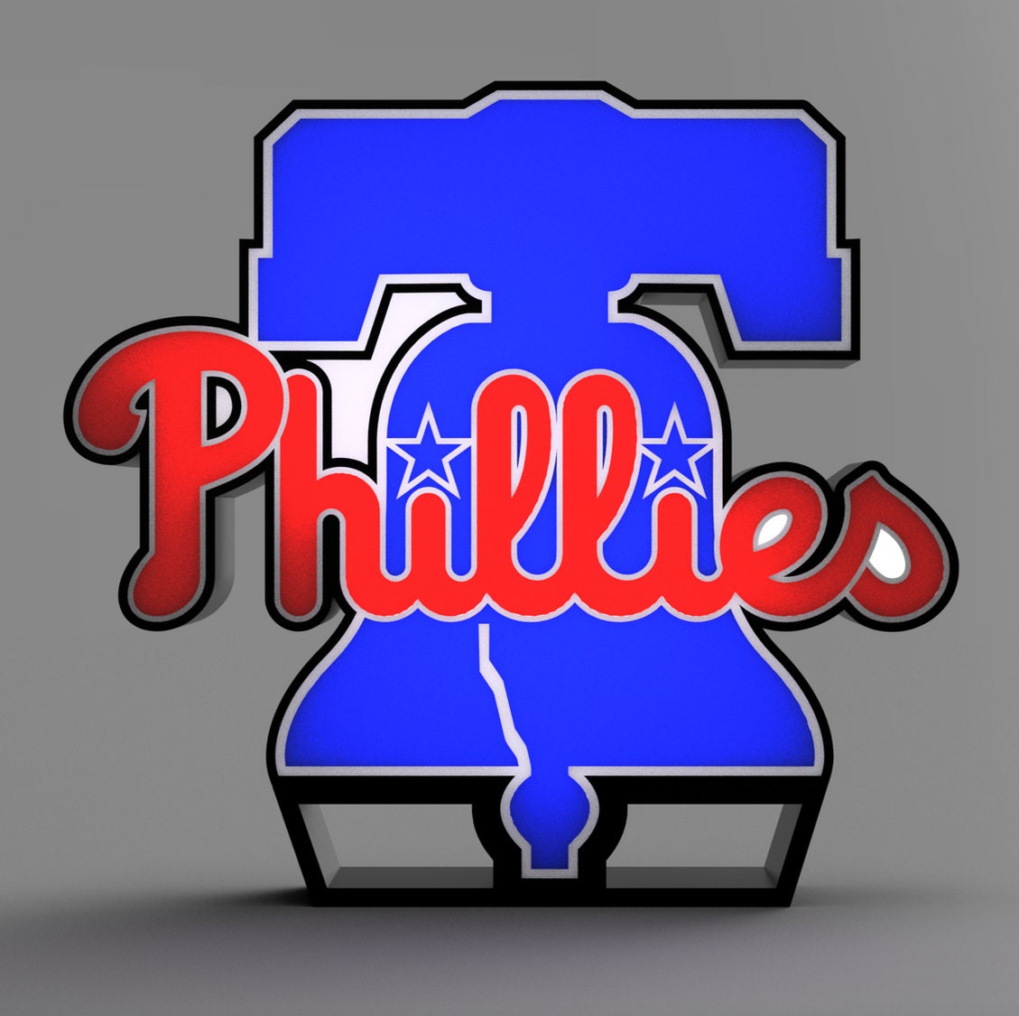 Philadelphia Phillies LightBox Sign - MLB Lamp