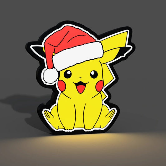 Pikachu Christmas! - LED Lightbox Sign/Lamp