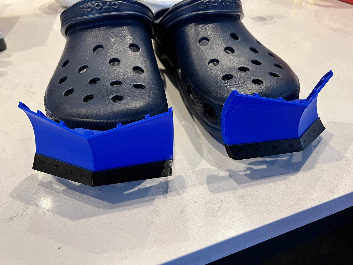 Snowplow attachments for Crocs