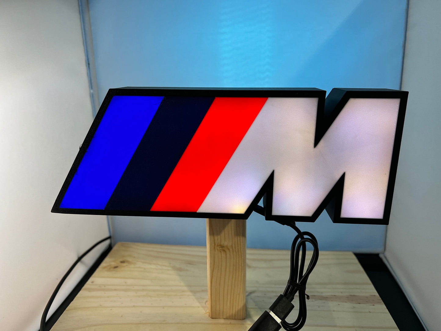 BMW M Power Series LED LightBox Sign - Logo Lamp