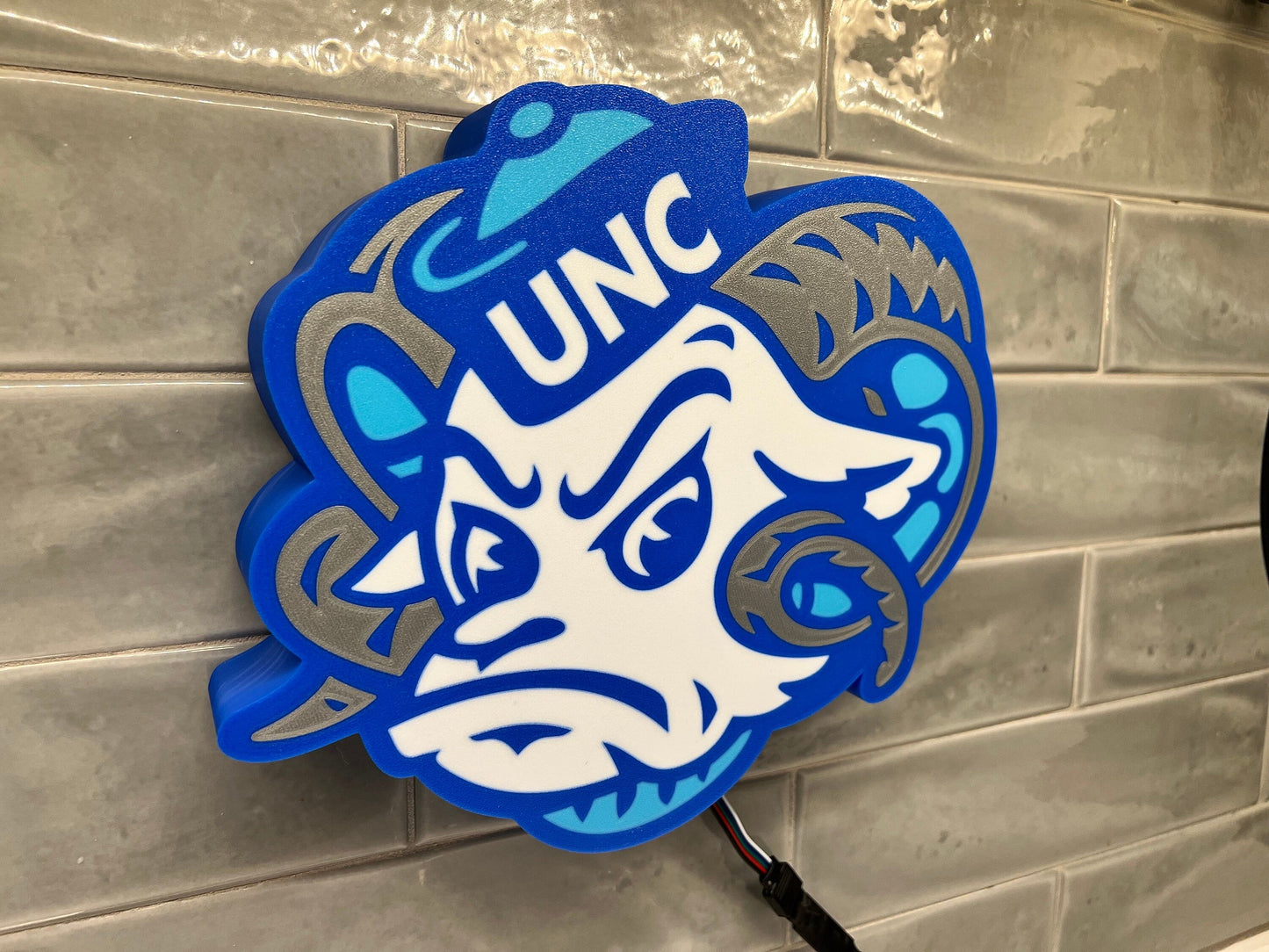 North Carolina Tarheels LED Lightbox Sign - Lamp for Fans and Alumni