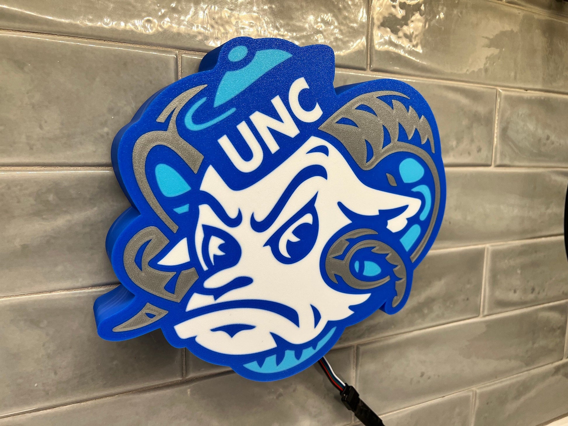 North Carolina Tarheels LED Lightbox Sign - Lamp for Fans and Alumni