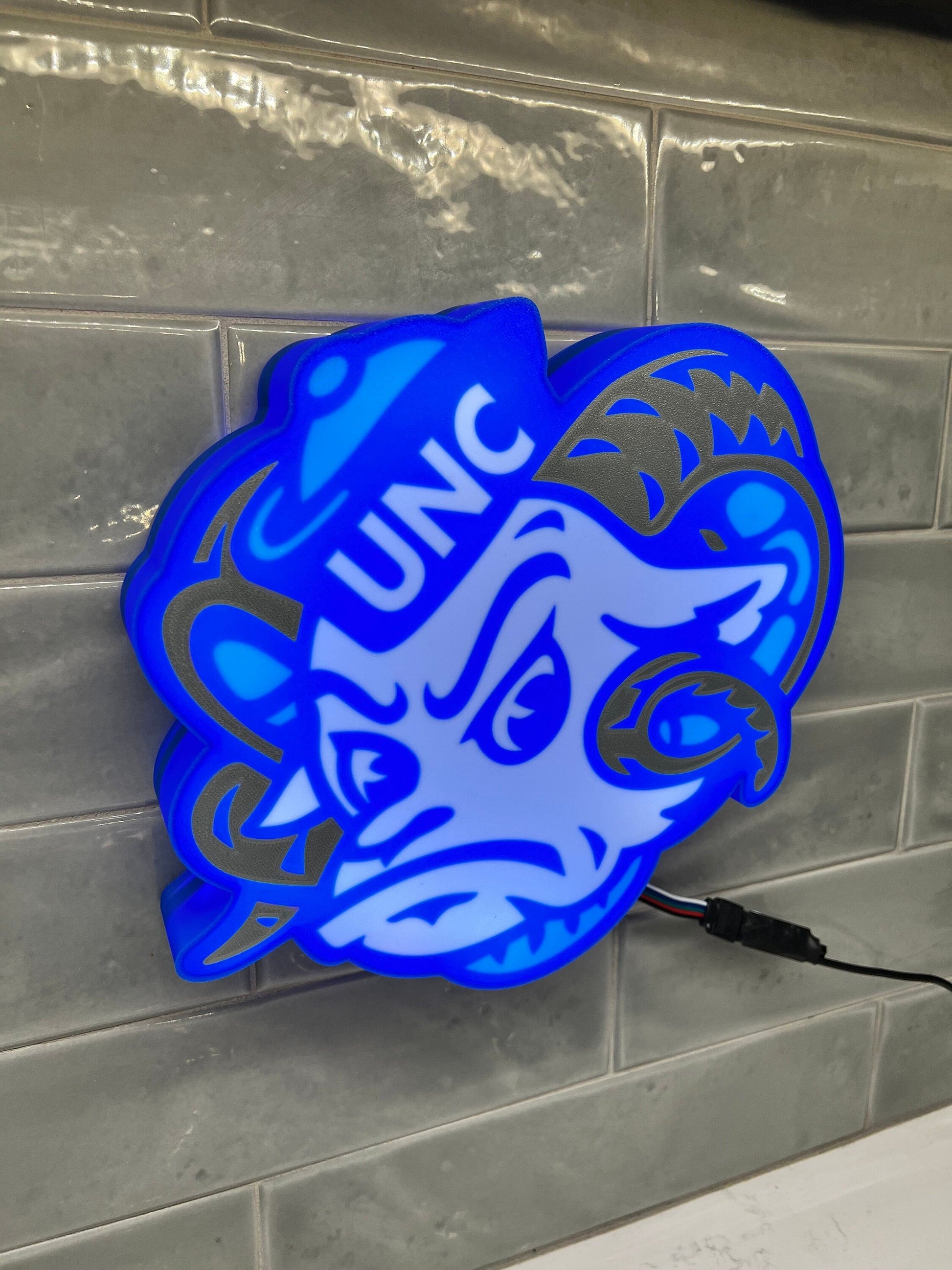 North Carolina Tarheels LED Lightbox Sign - Lamp for Fans and Alumni