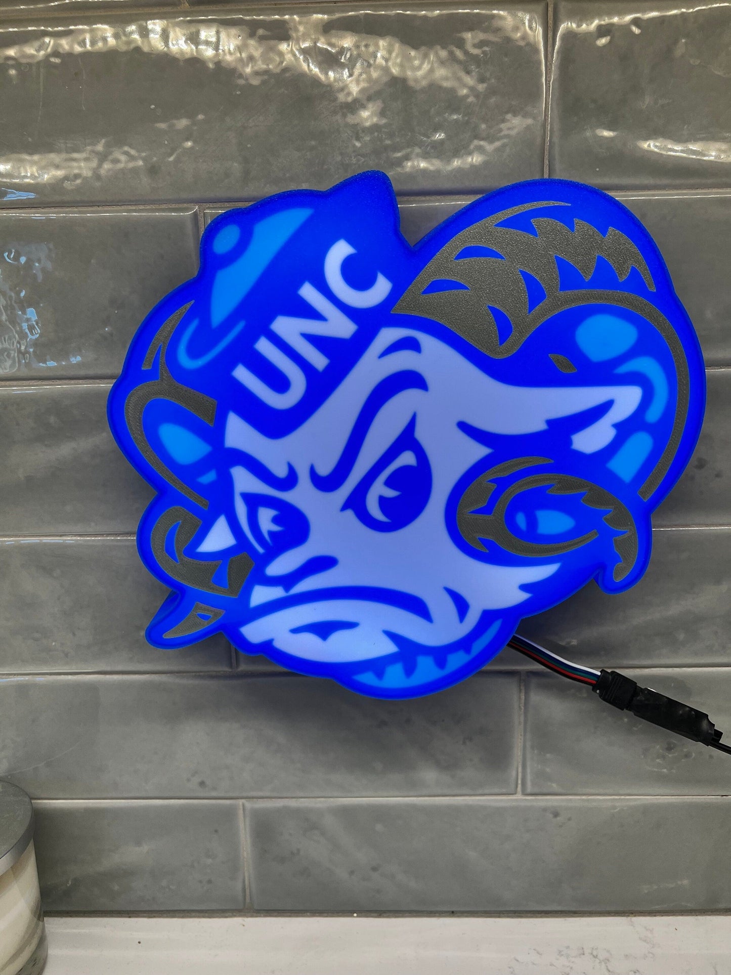 North Carolina Tarheels LED Lightbox Sign - Lamp for Fans and Alumni