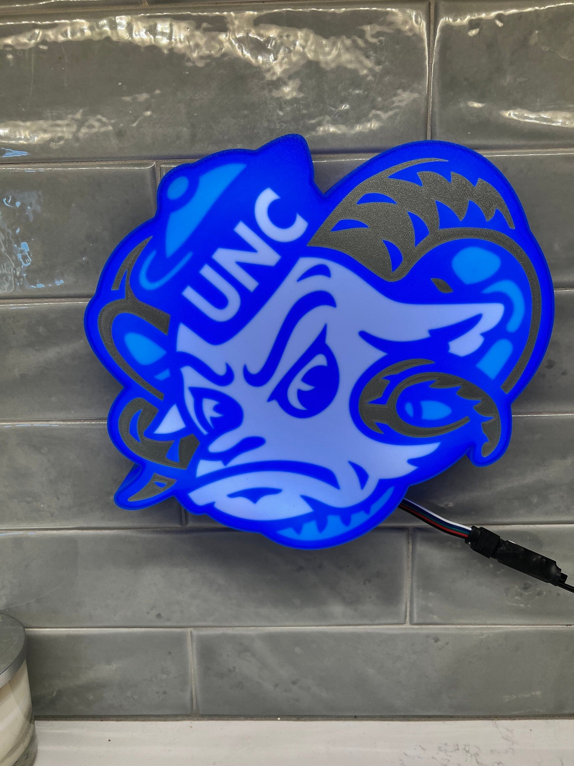 North Carolina Tarheels LED Lightbox Sign - Lamp for Fans and Alumni