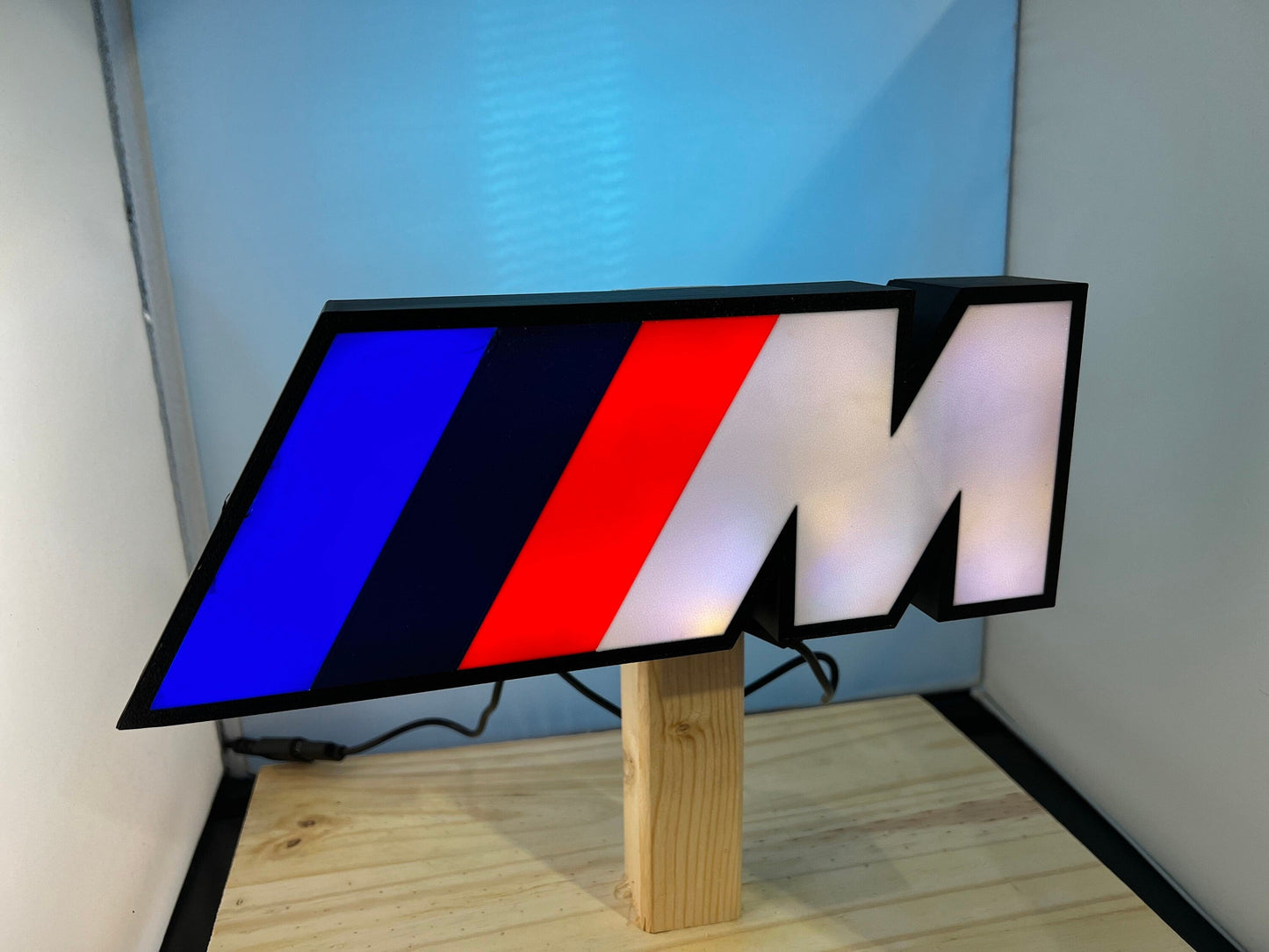 BMW M Power Series LED LightBox Sign - Logo Lamp
