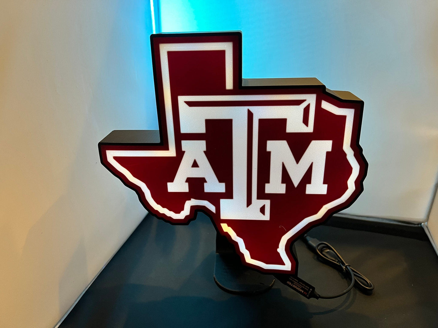 Texas A&M Aggies - LED LightBox Sign/Lamp