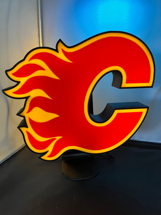 Calgary Flames - NHL - LED Lightbox Sign/Lamp