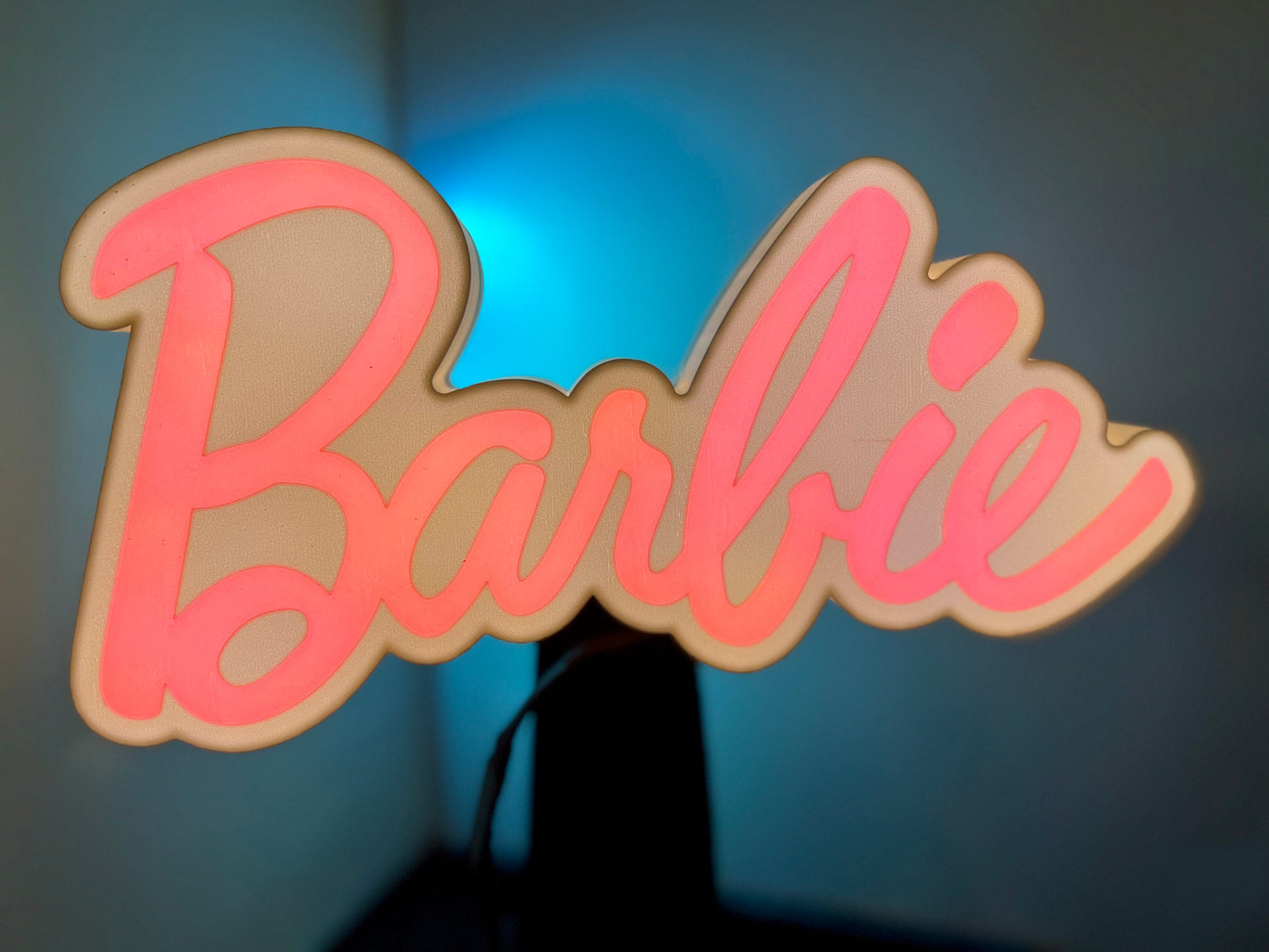 Barbie inspired Logo - LED LightBox Lamp / Sign