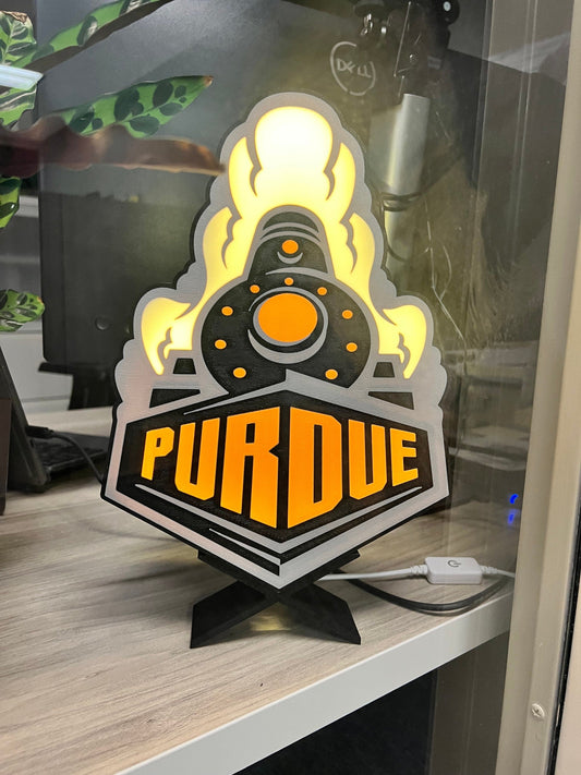 Purdue Boilermakers  LED Lightbox Sign/Lamp - Lamp for Fans and Alumni