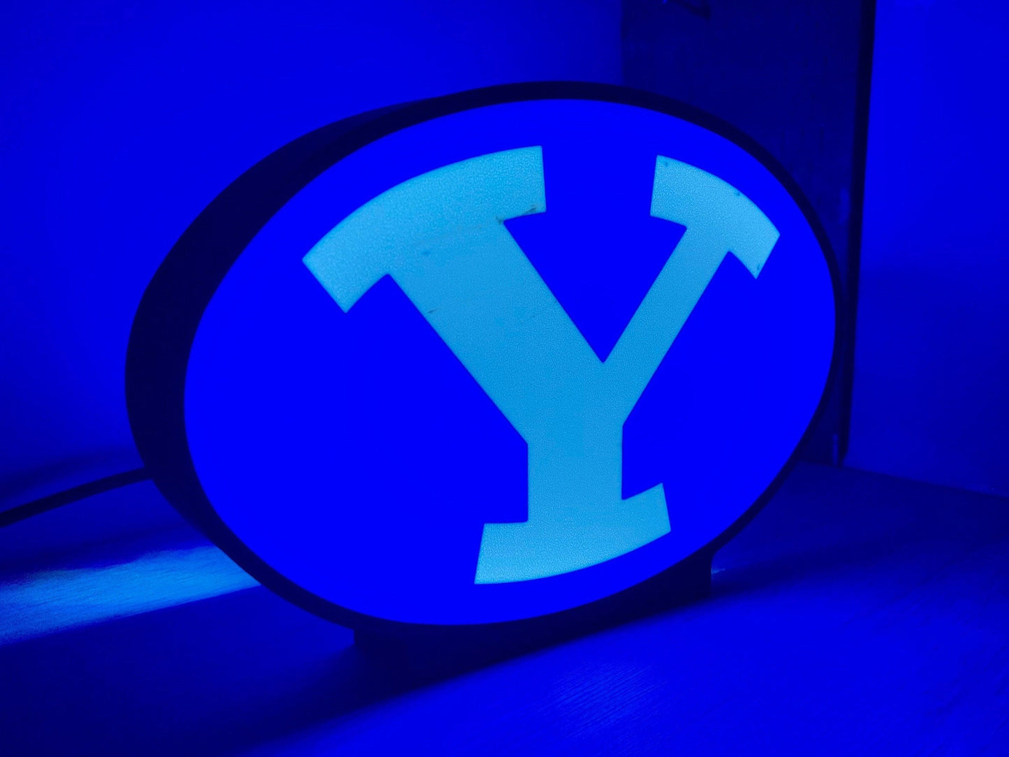 BYU Cougars LED LightBox Sign  - Lamp for Fans and Alumni