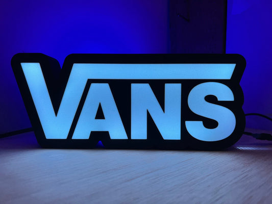 LED LightBox Lamp  Sign - Vans Shoes - Unique Retro Home Decor