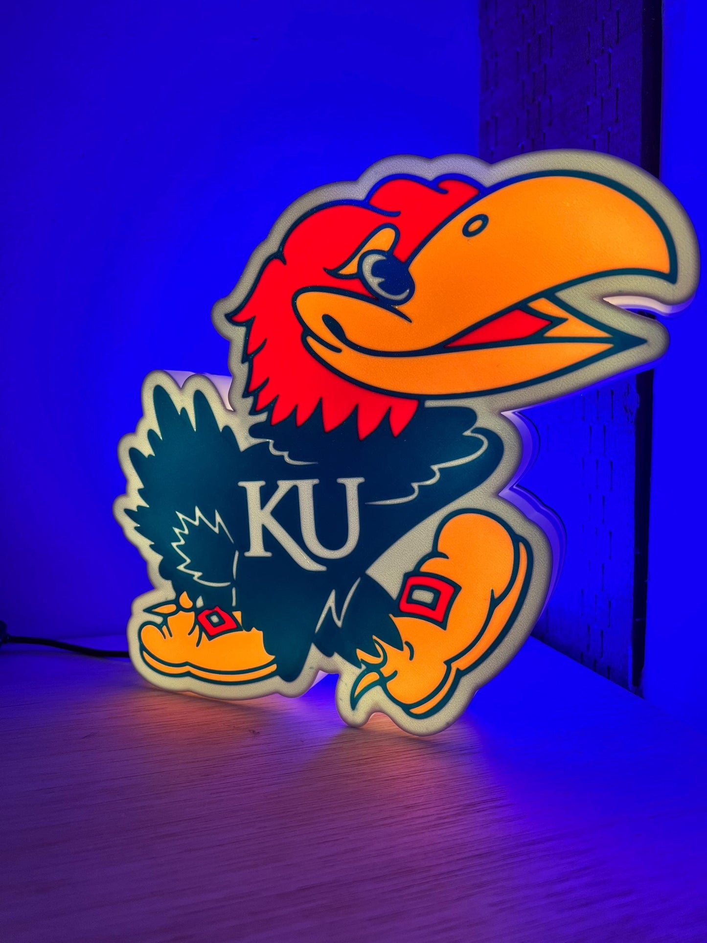 Kansas Jayhawks LED Lightbox SignLamp - College Basketball Decoration