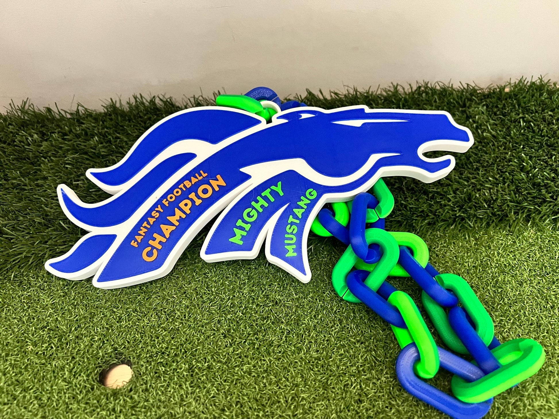 Oversized Logo Sports Chain Necklace Trophy - 3D Printed Custom Design