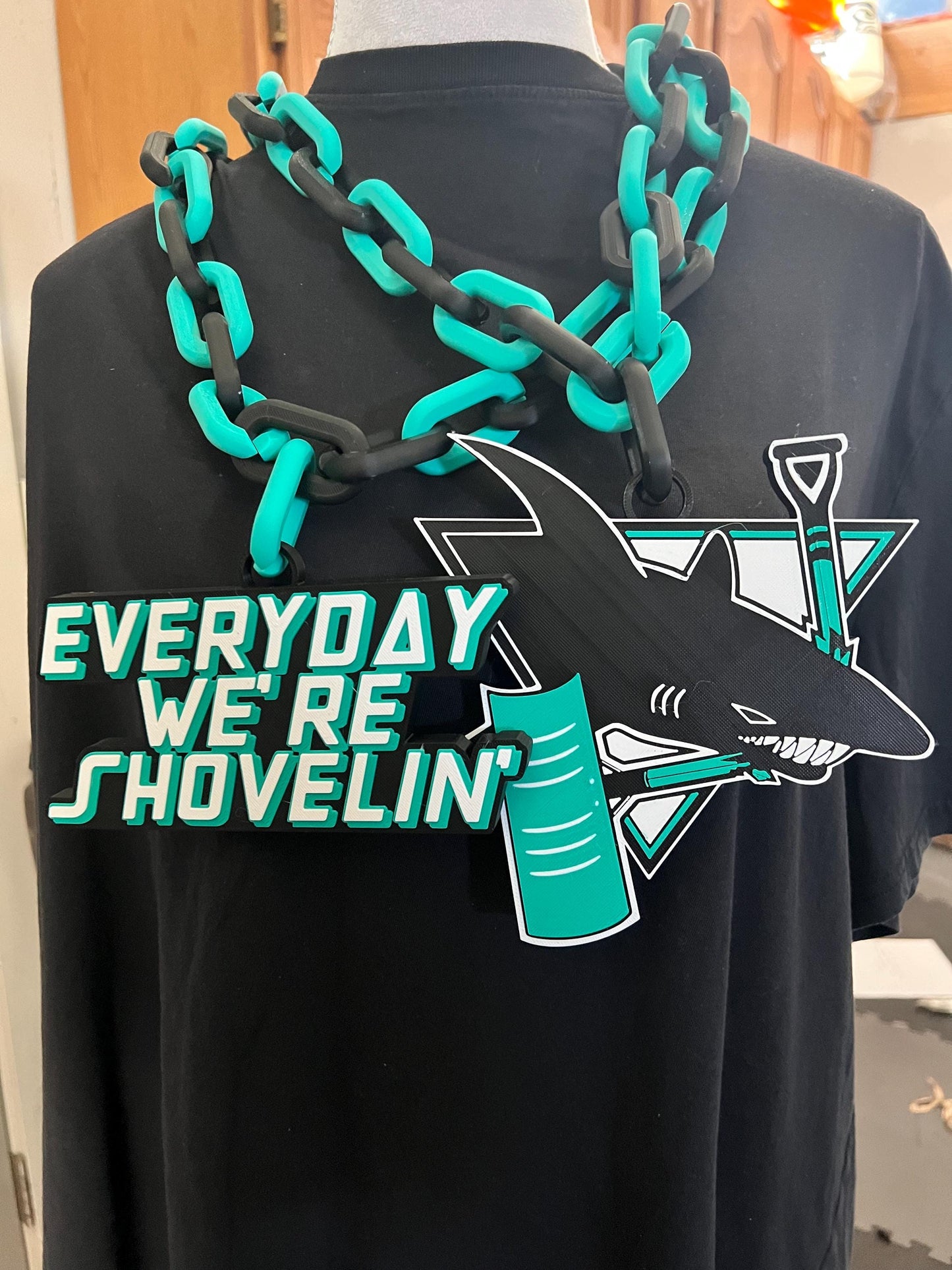 Oversized Logo Sports Chain Necklace Trophy - 3D Printed Custom Design
