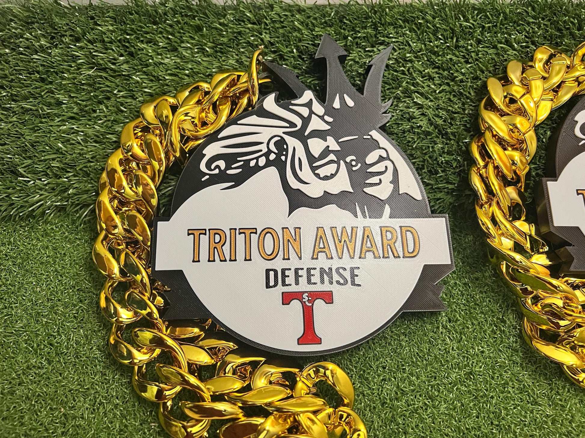 Oversized Logo Sports Chain Necklace Trophy - 3D Printed Custom Design