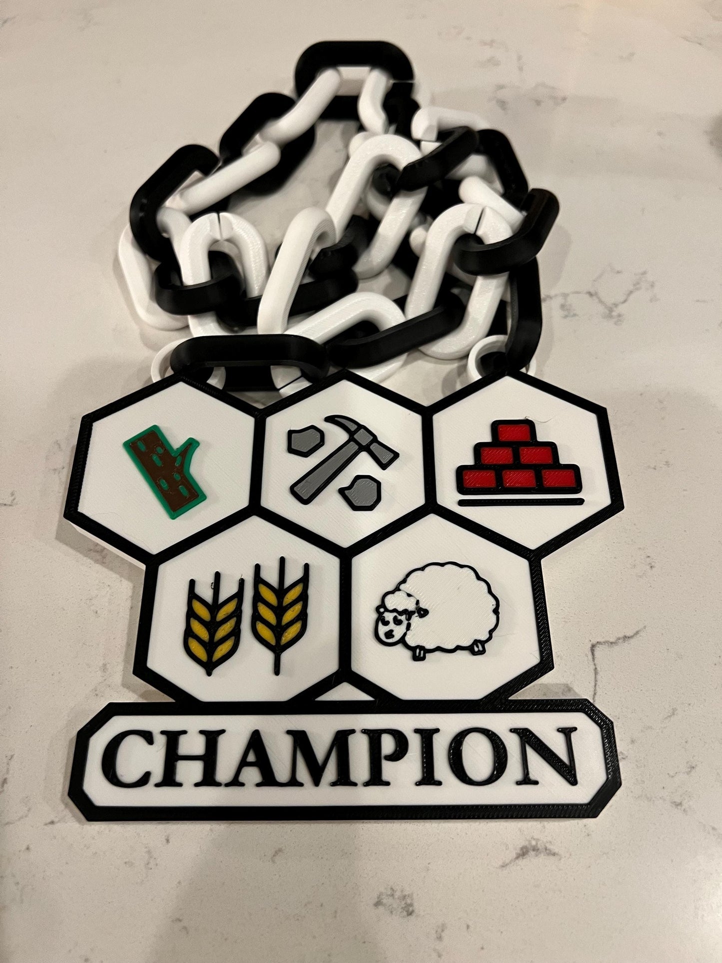 Oversized Logo Sports Chain Necklace Trophy - 3D Printed Custom Design