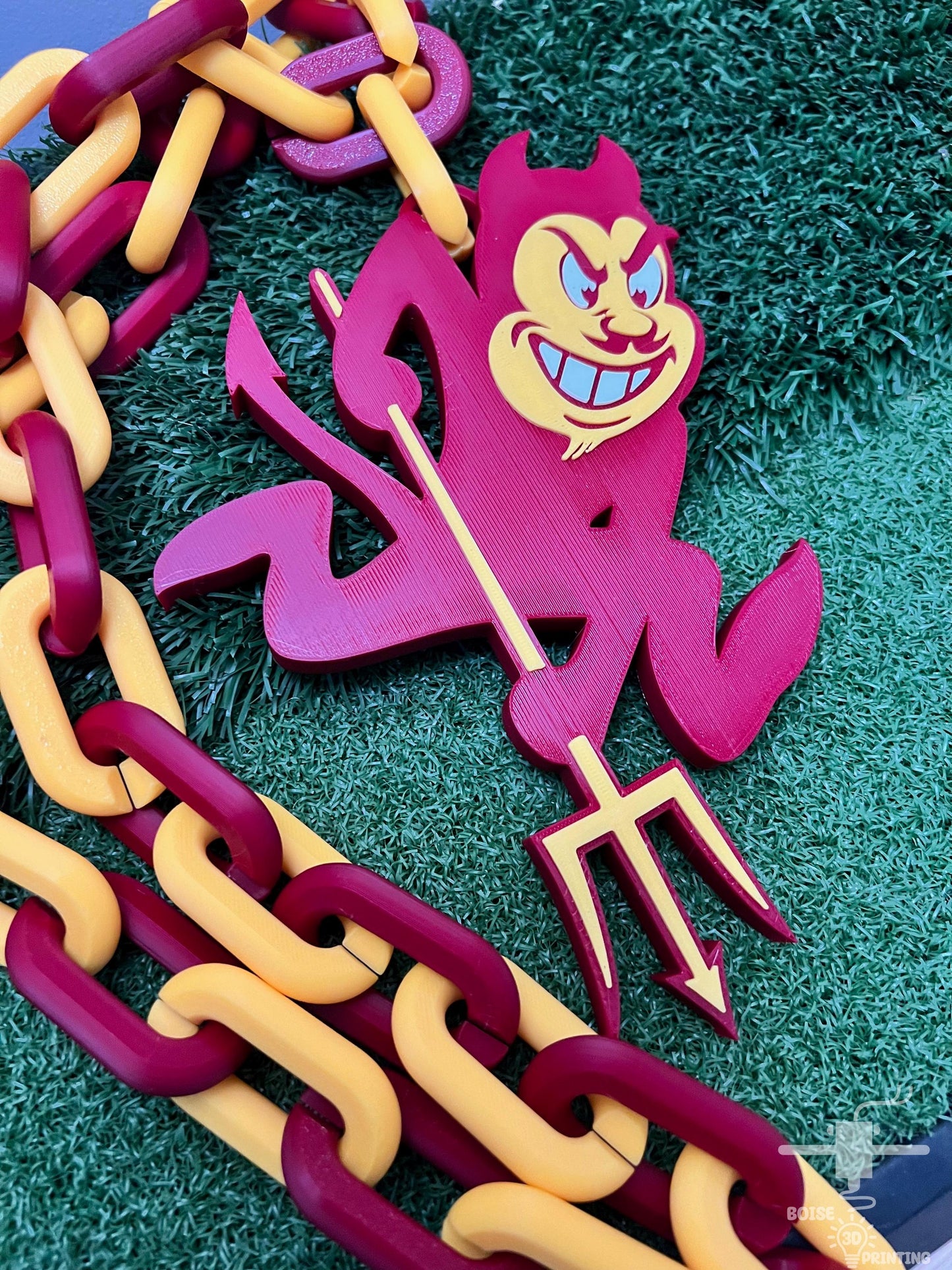 a chain with a cartoon character on it