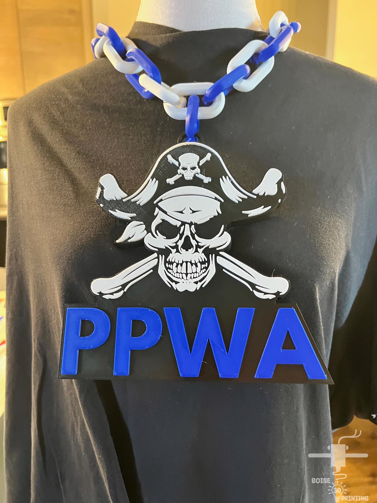 a t - shirt with a skull and crossbones on it