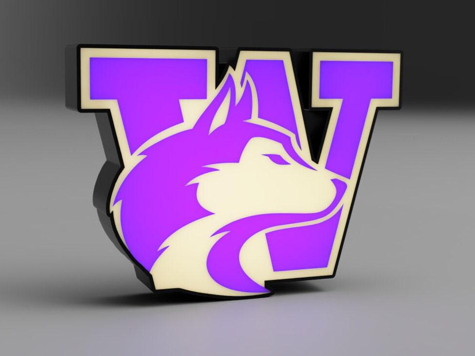 Washington Huskies LED LightBox Sign - NCAA Team Lamp