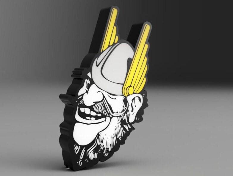 University of Idaho - Grumpy Joe - LED LightBox Sign / Lamp