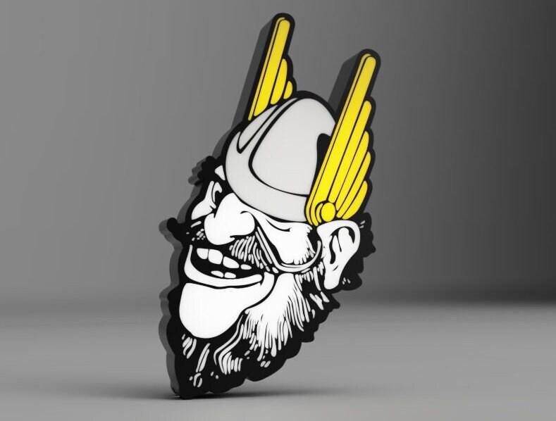 University of Idaho - Grumpy Joe - LED LightBox Sign / Lamp