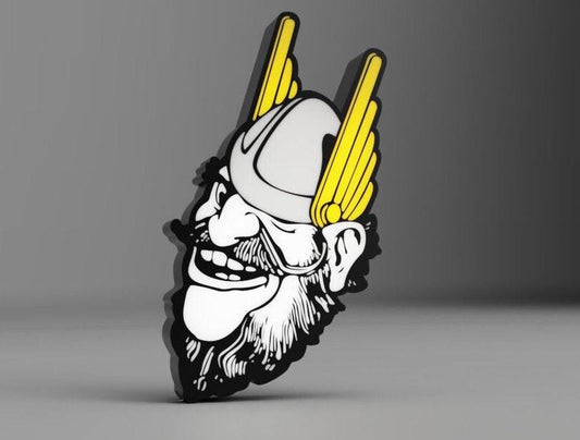 University of Idaho - Grumpy Joe - LED LightBox Sign / Lamp