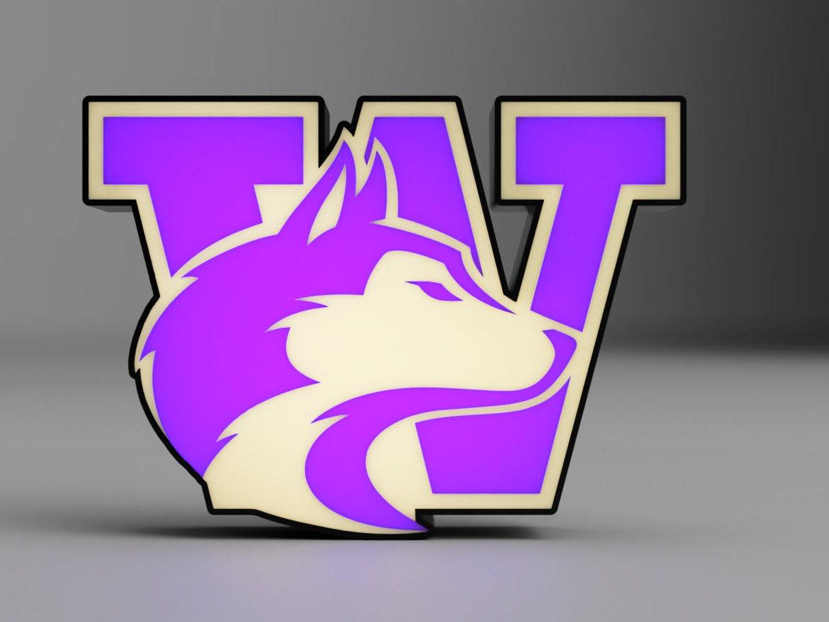 Washington Huskies LED LightBox Sign - NCAA Team Lamp